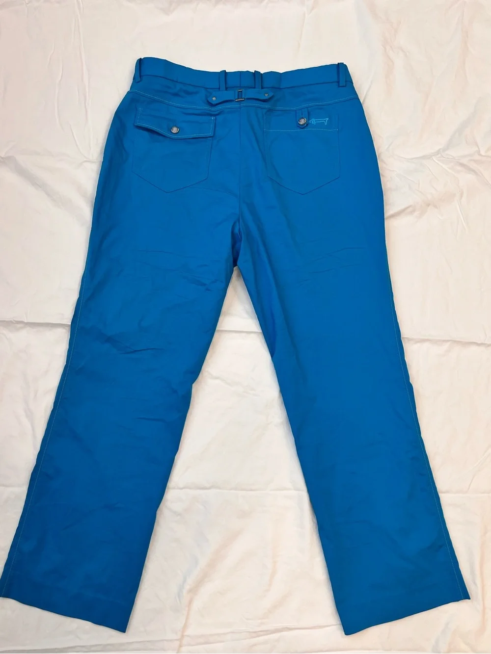 Louis Castel vibrant blue golf trousers